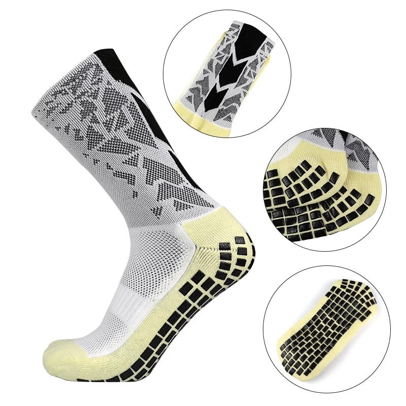 CALCETINES GRIP® PROFESIONALES BLANCO/NEGRO