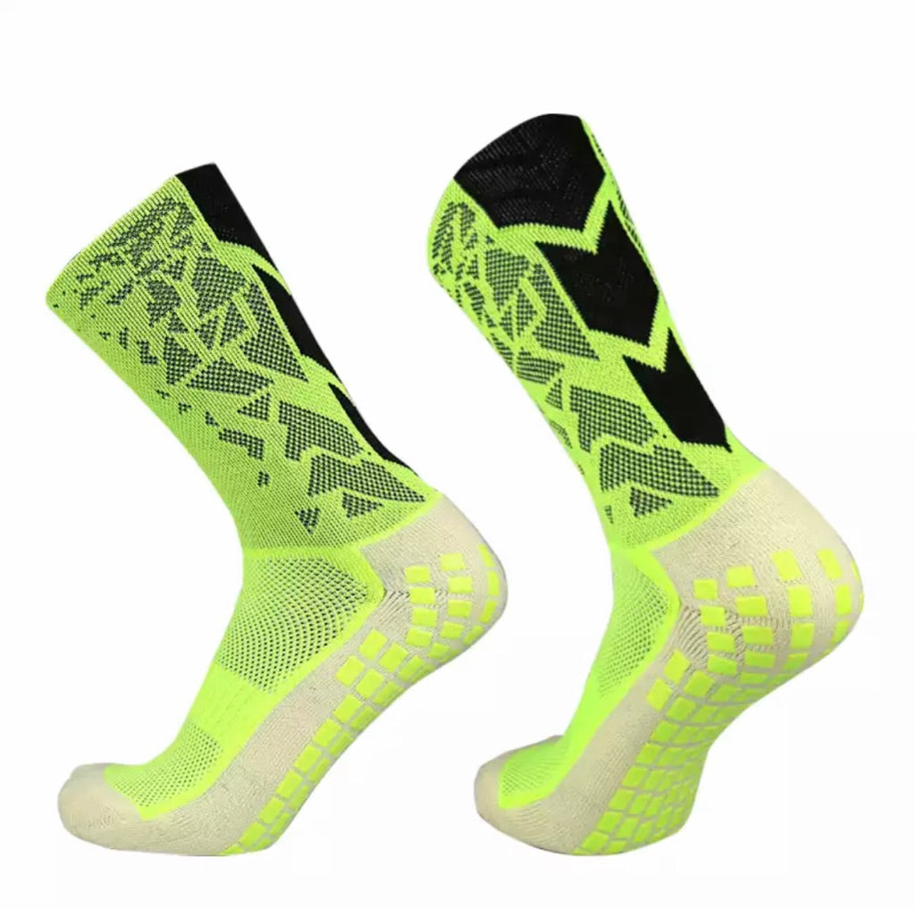 PROFESSIONAL YELLOW/BLACK GRIP SOCKS